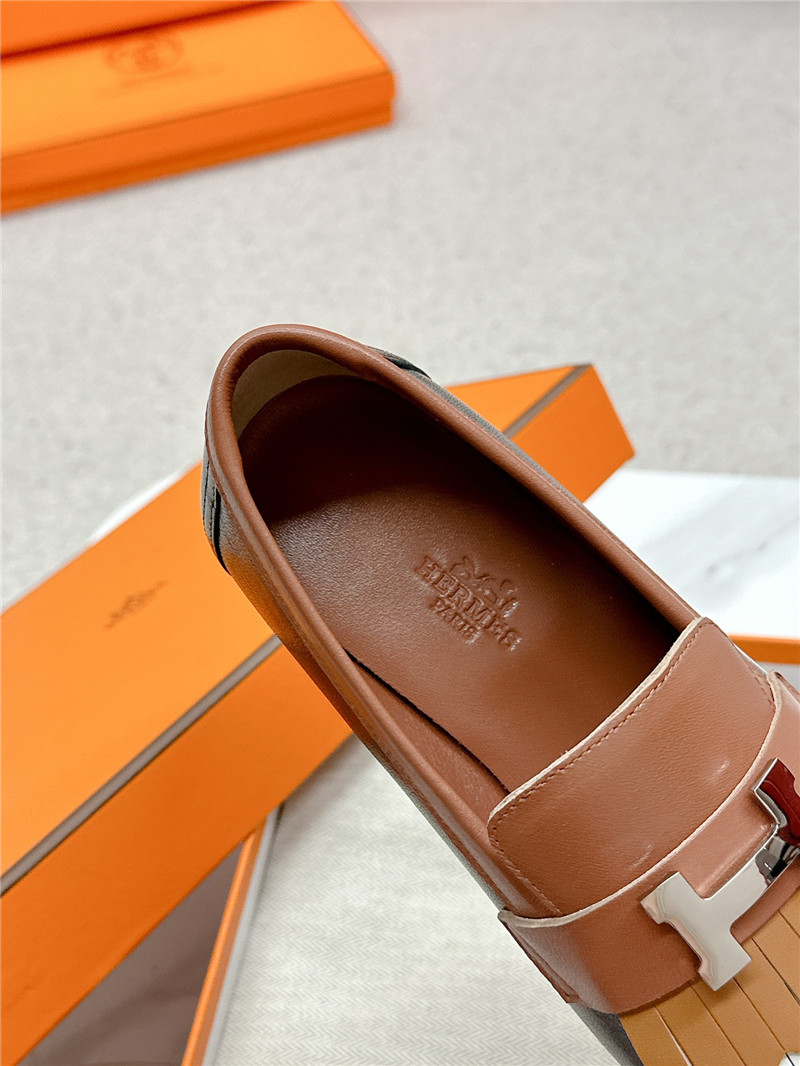 H**me5 royal loafers in black/brown