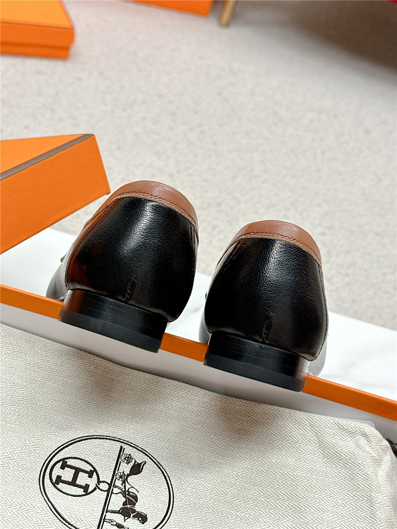 H**me5 royal loafers in black/brown