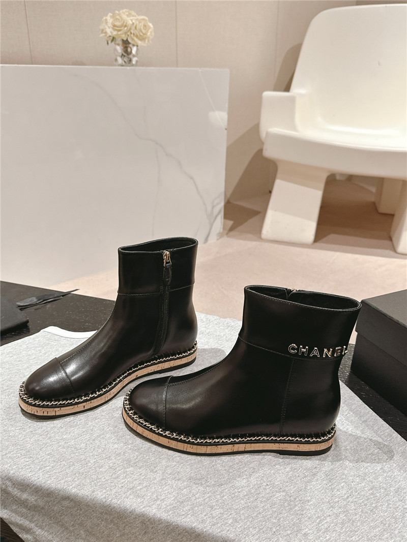 Ch**el flat chelsea ankle boots
