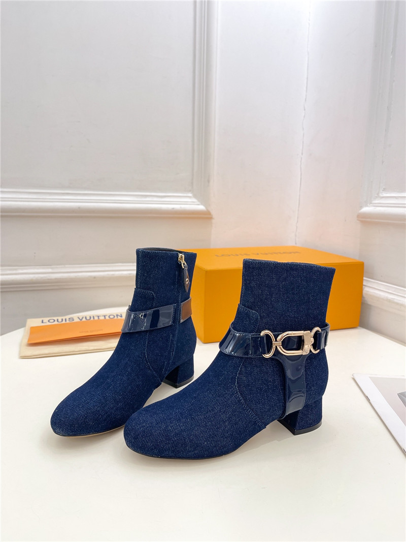 l0vis Vvtt0n blue denim westside ankle boots