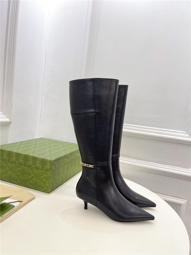 Gvc*1 signoria leather knee-high boots