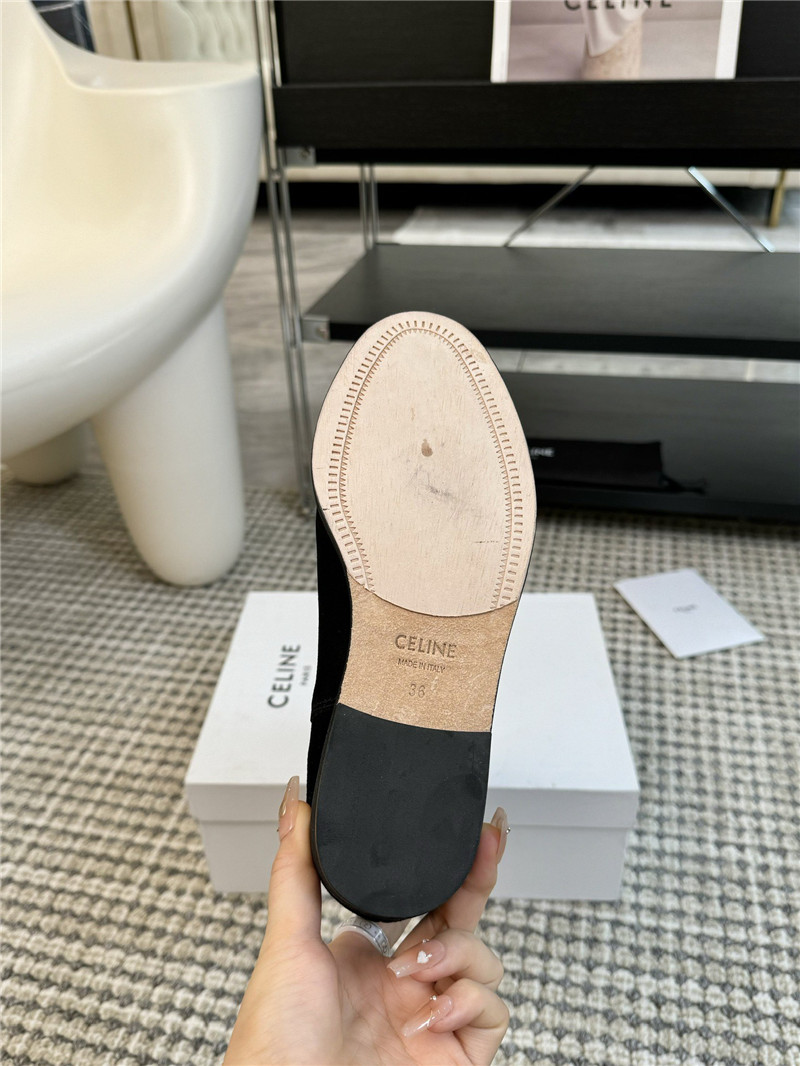 Ce1i*e cowboy black suede leather boots