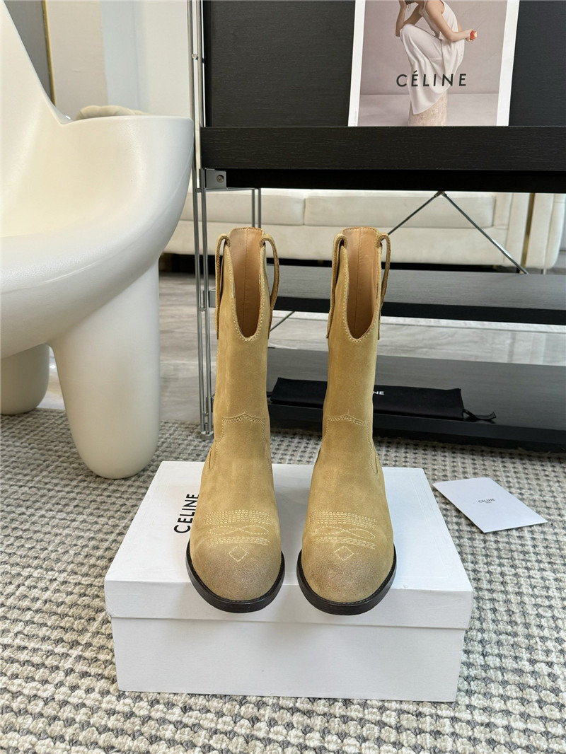 Ce1i*e cowboy leather boots