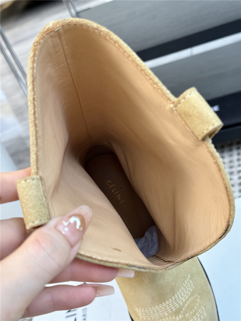 Ce1i*e cowboy leather boots