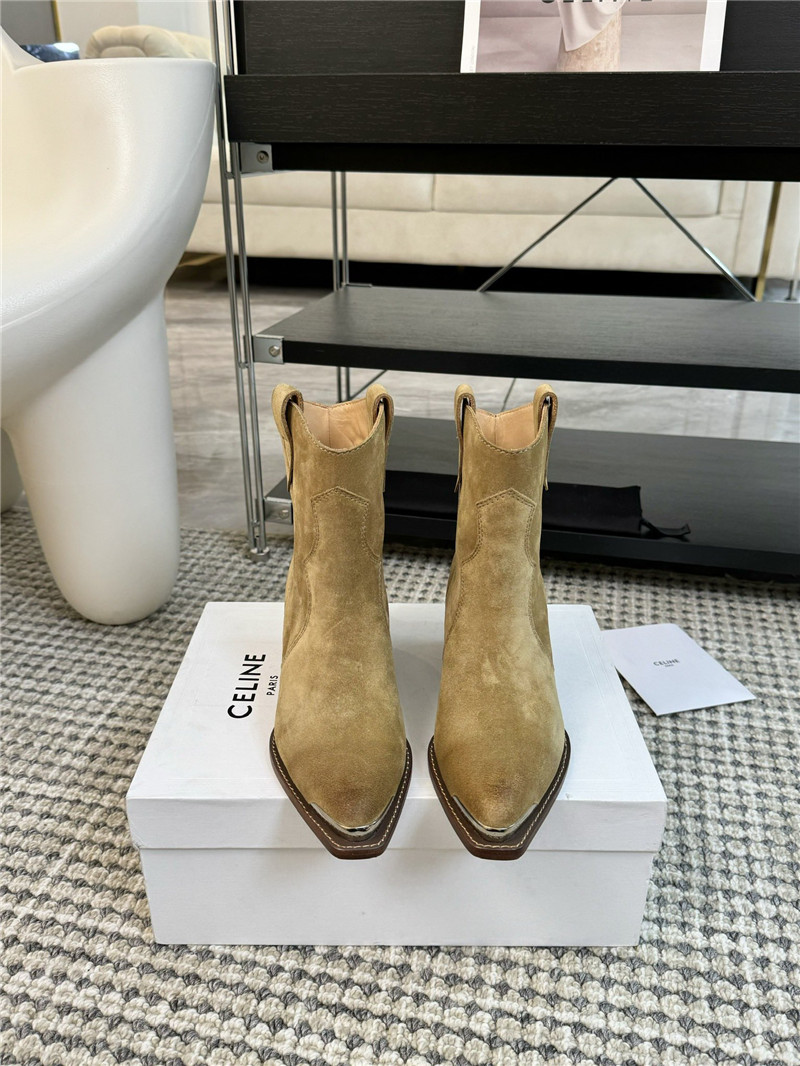 Ce1i*e western embroidered suede boots