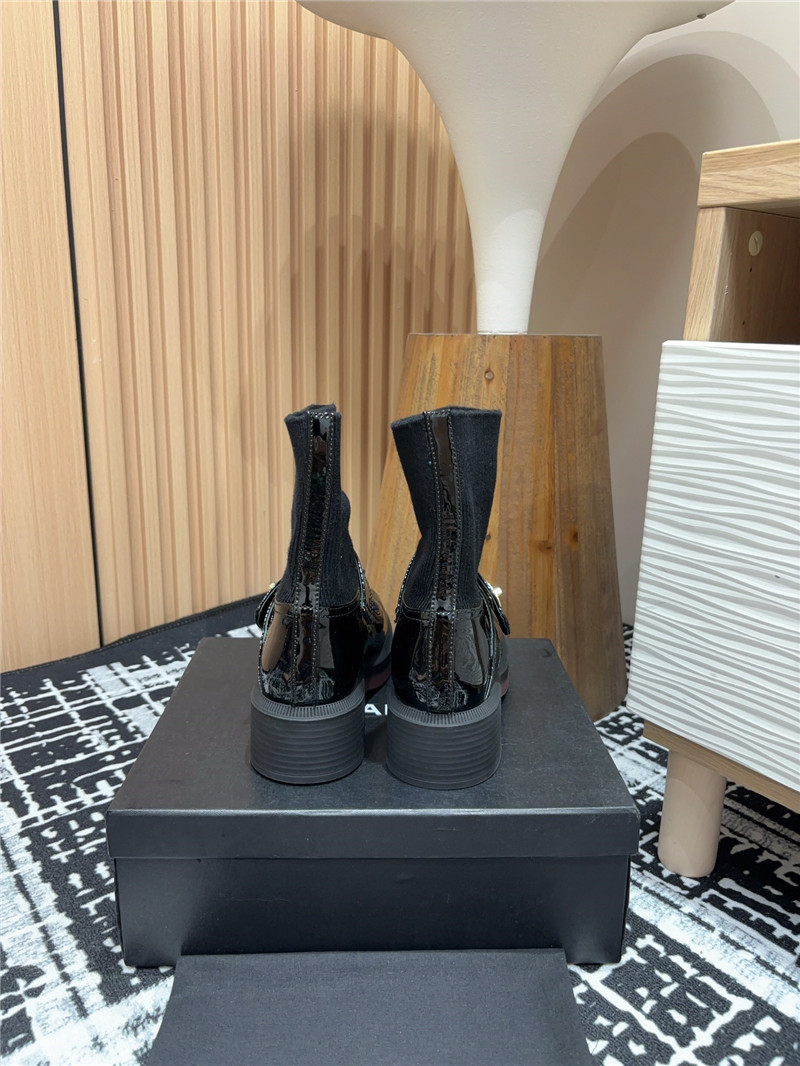 Ch**el mary jane sock boots