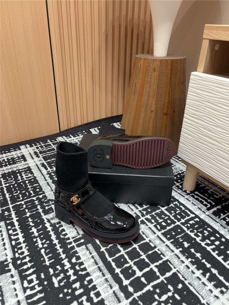 Ch**el mary jane sock boots