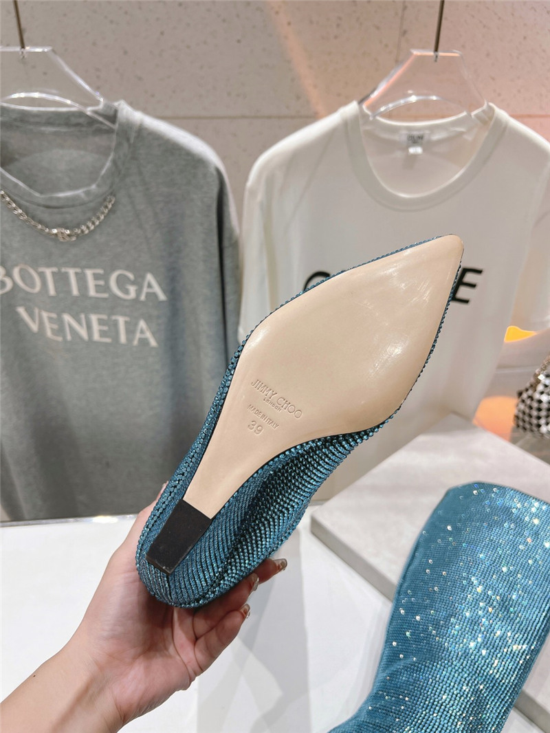 J1m*y Ch00 crystals wedge knee-high boots