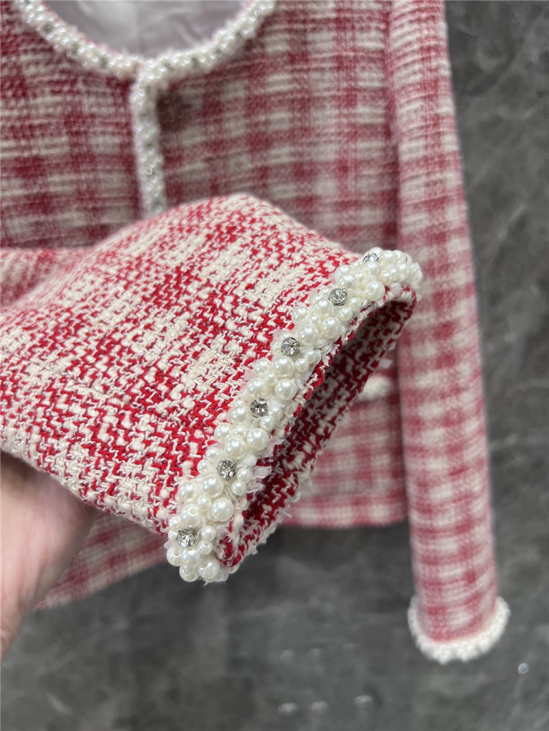 Ch**el denim jacket and skirt suit