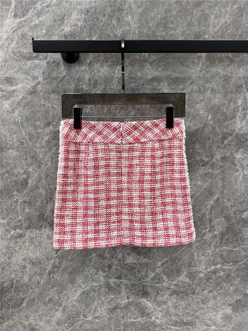 Ch**el denim jacket and skirt suit