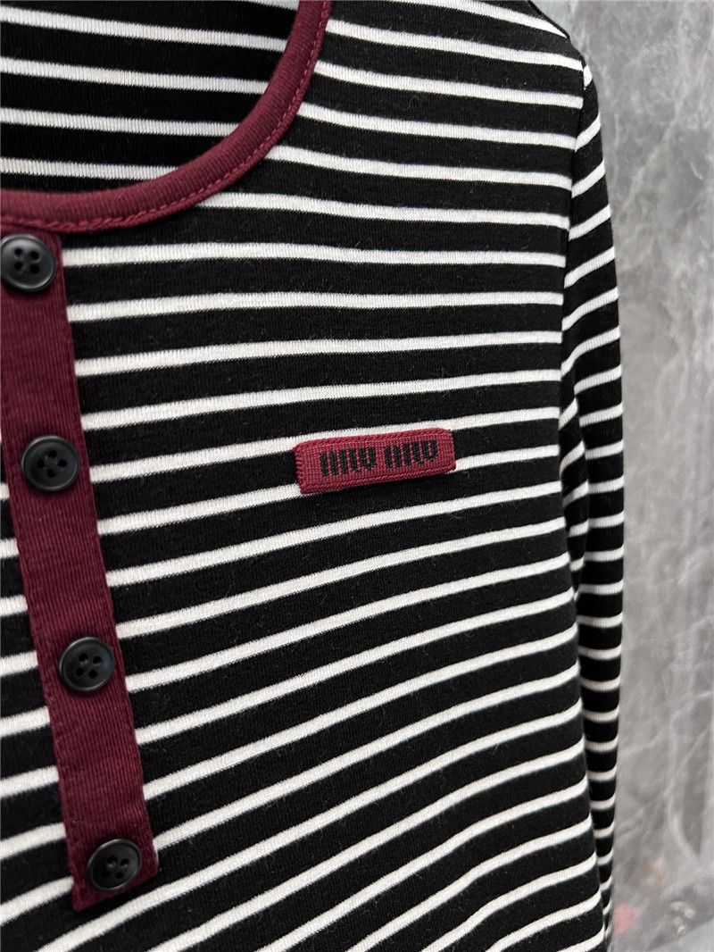 M1um1u long sleeve bottoming t-shirt