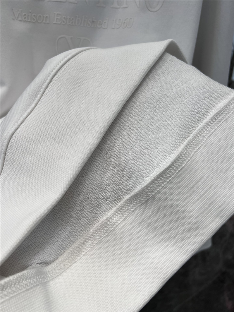 Va1e*ntin0 logo cotton sweatshirt in white