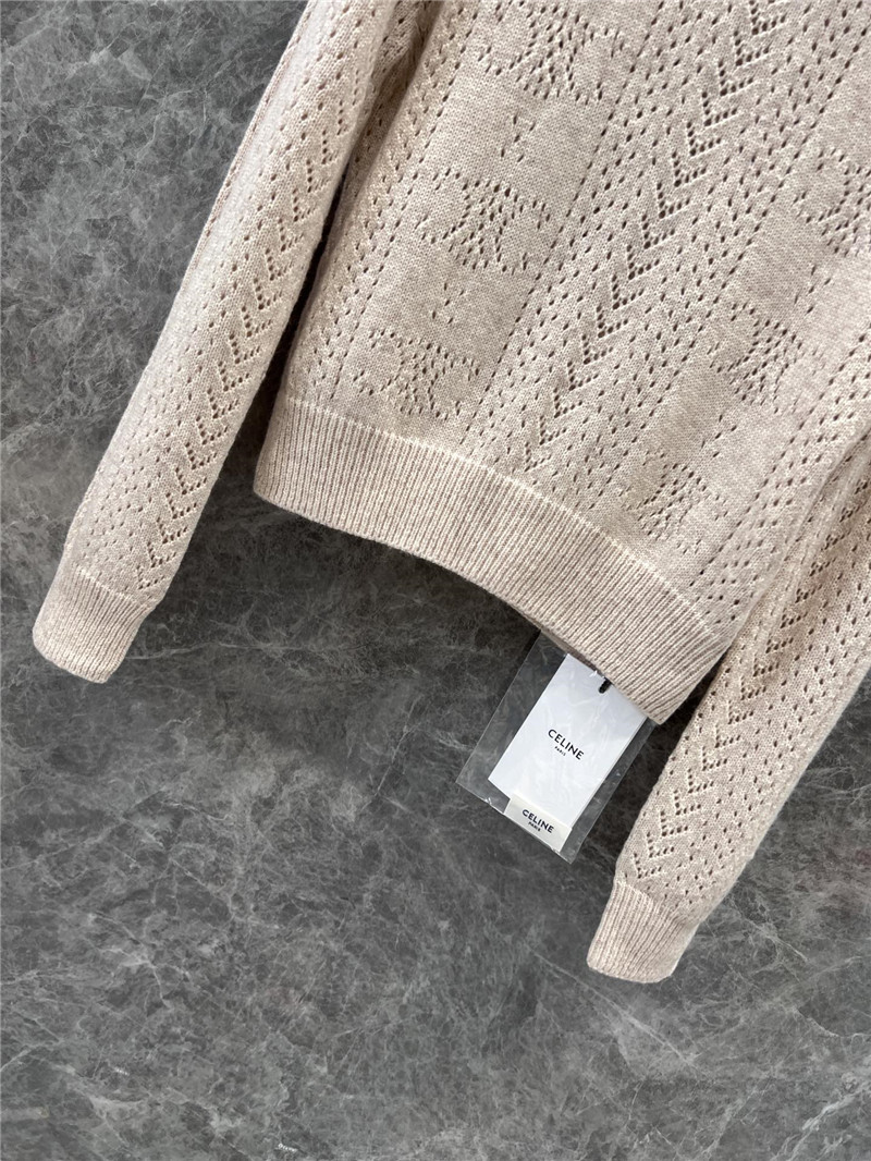Ce1i*e pointelle turtleneck sweater in bone