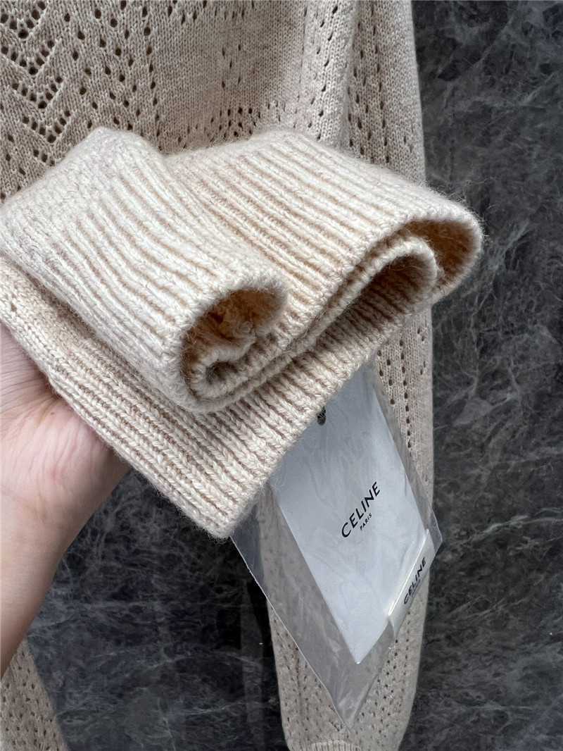 Ce1i*e pointelle turtleneck sweater in bone