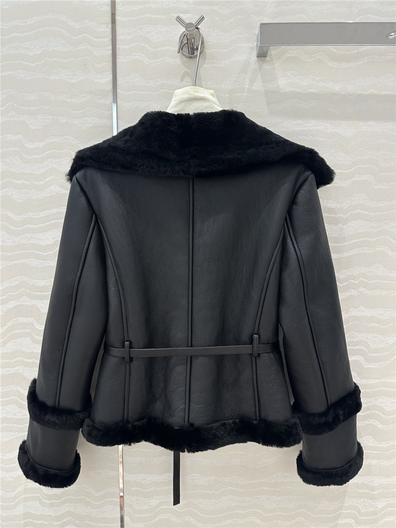 D10r sheepskin fur coat