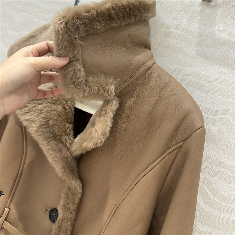 D10r sheepskin fur coat