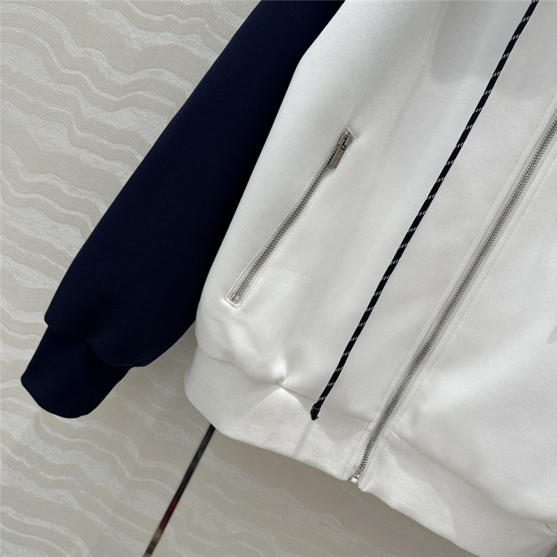 M1um1u color block sweatshirt suit