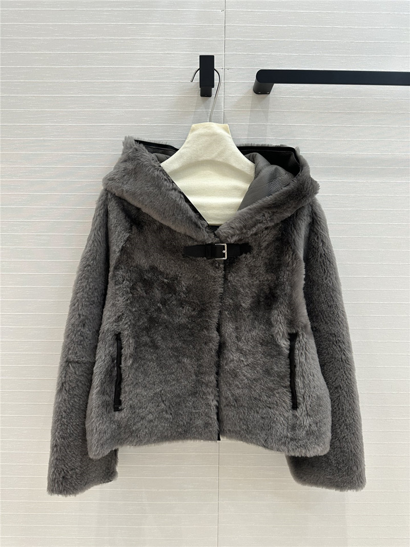 H**me5 short shearling jacket