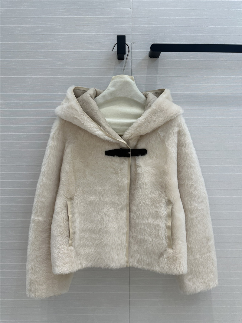 H**me5 short shearling jacket