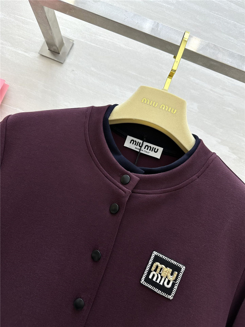 M1um1u fake two piece cardigan coat