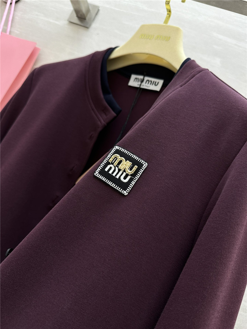 M1um1u fake two piece cardigan coat