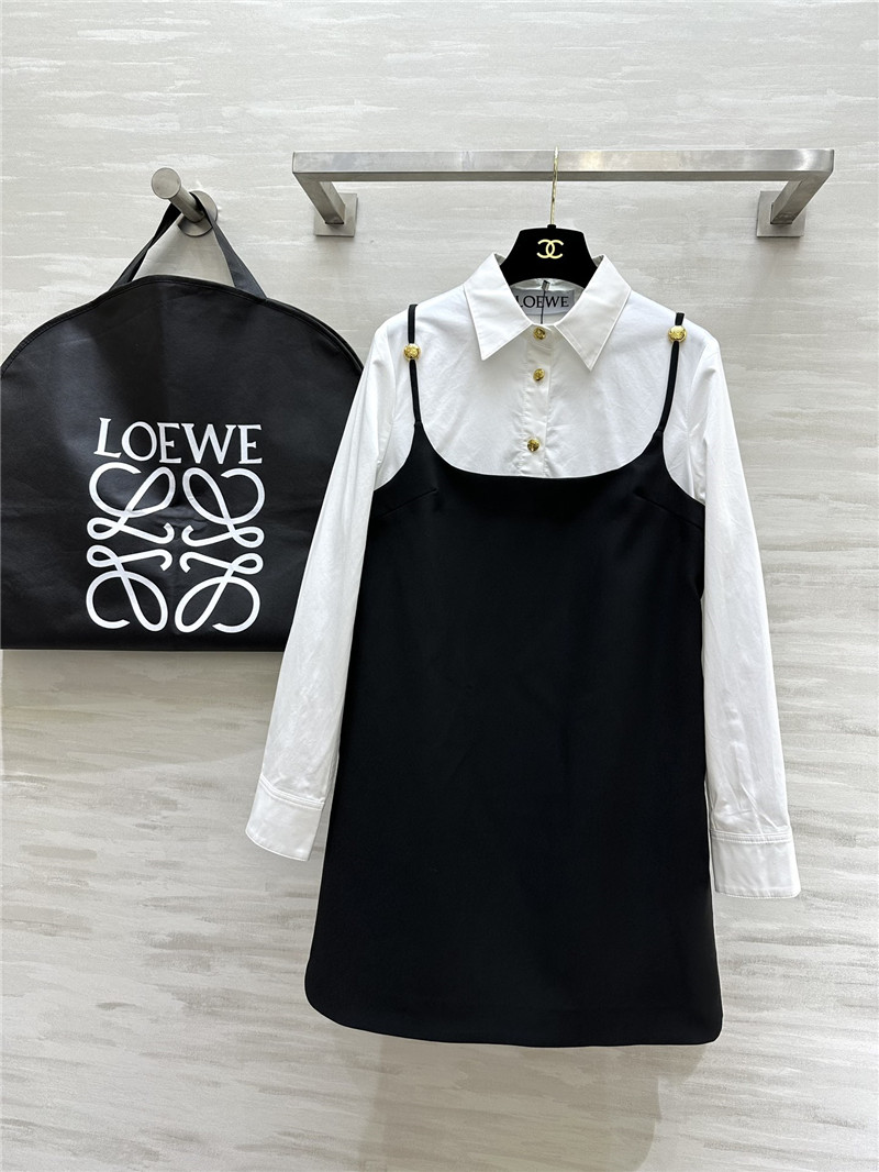 L0ew* fake two piece dress