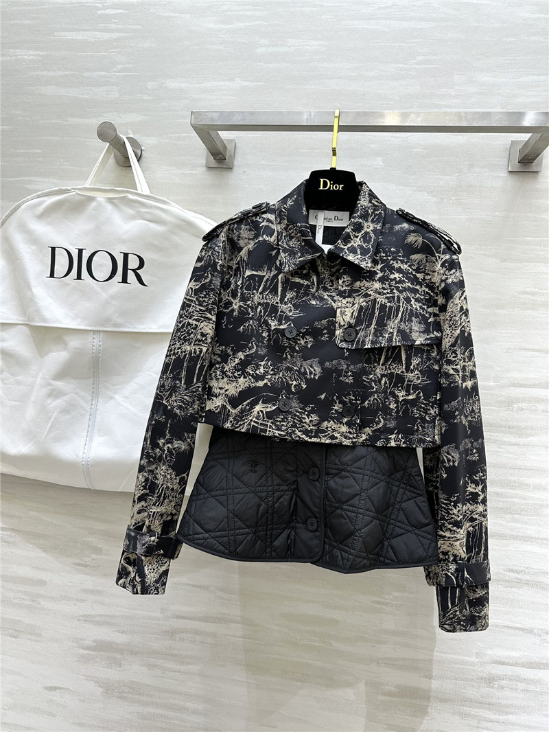 D10r waist-length cotton coat