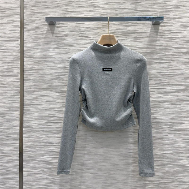 M1um1u long sleeve bottoming shirt