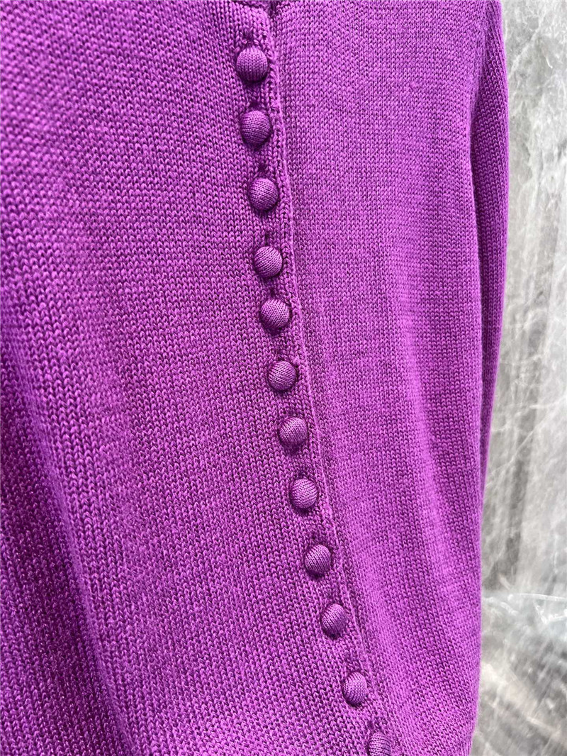 Pra*a purple cashmere cardigan
