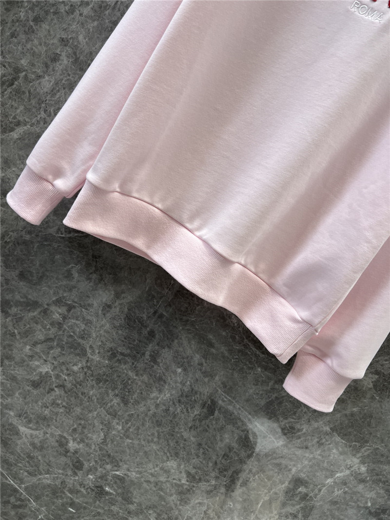 F**di embroidered logo pink sweatshirt