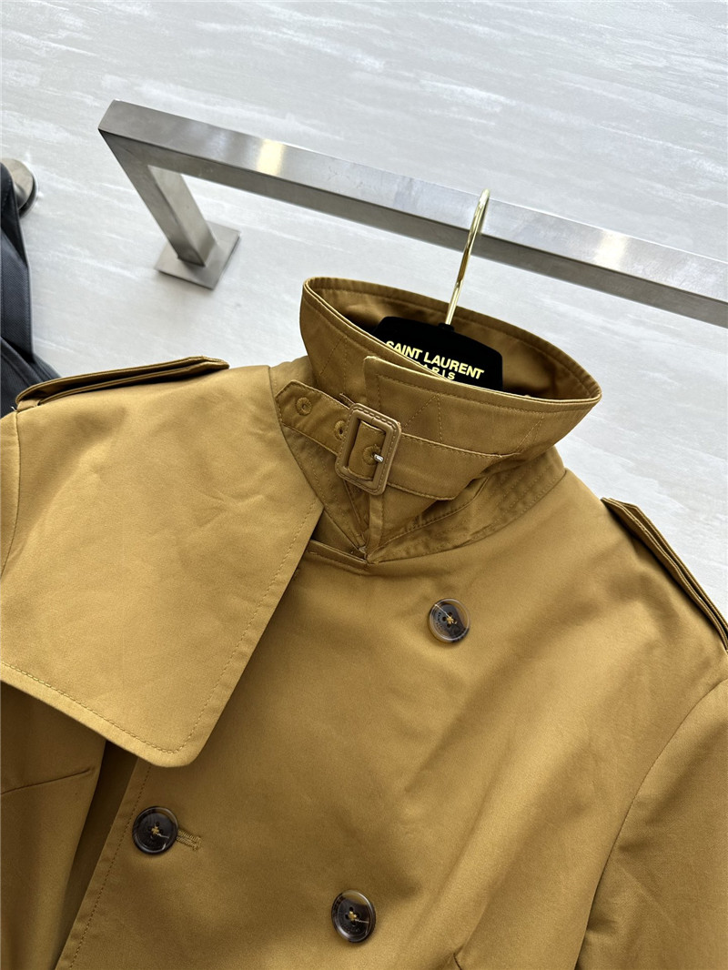 Y51 waist lapel trench coat