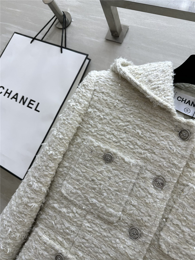 Ch**el woven hooded jacket