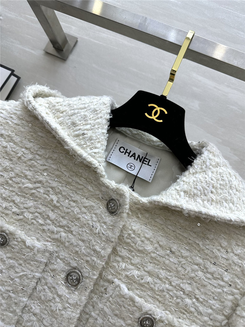 Ch**el woven hooded jacket