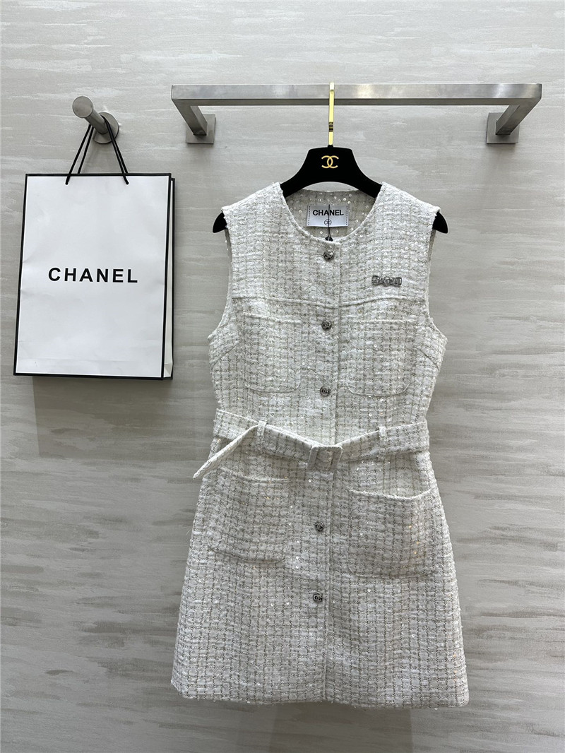 Ch**el sleeveless vest dress