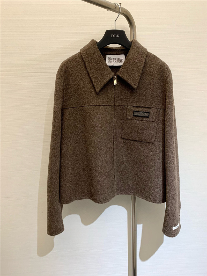 BC lapel wool coat