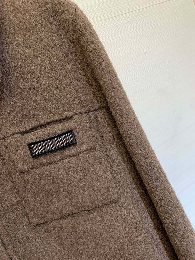 BC lapel wool coat