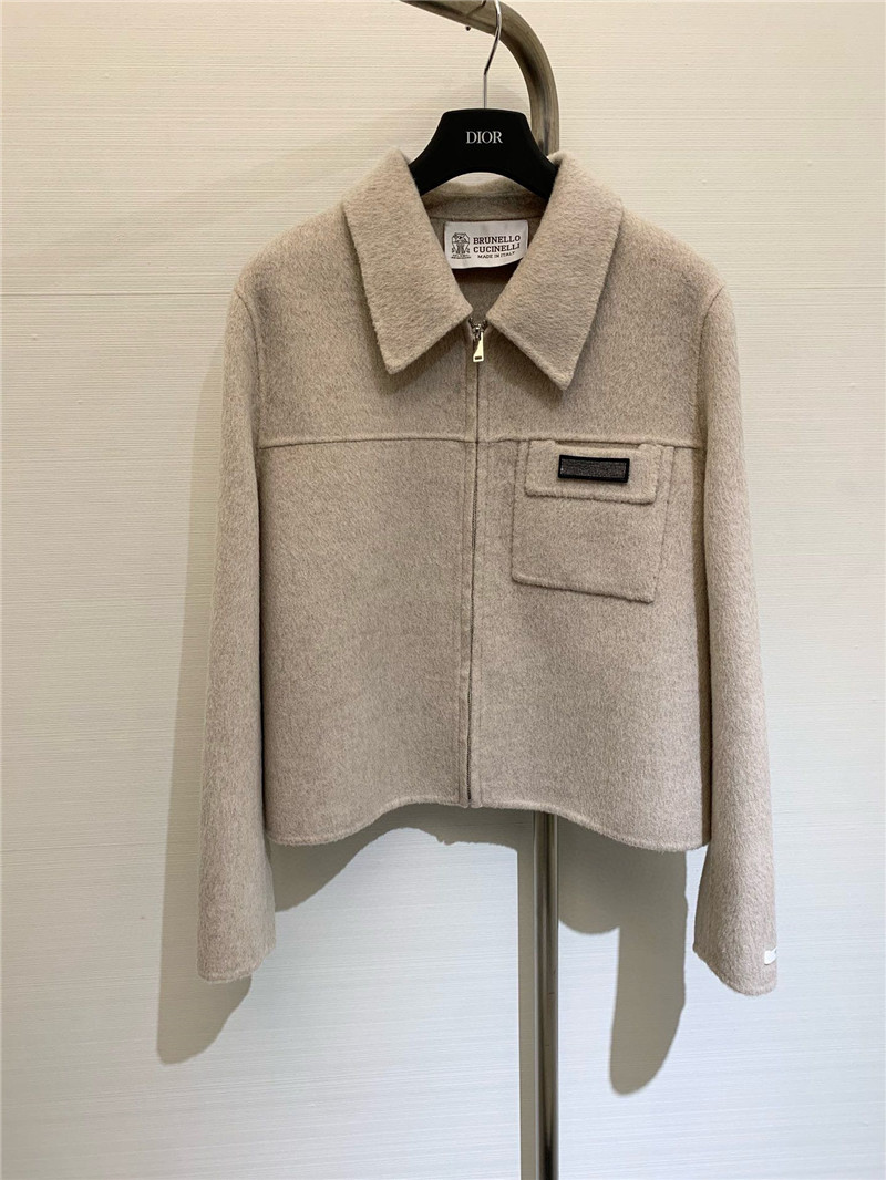 BC lapel wool coat