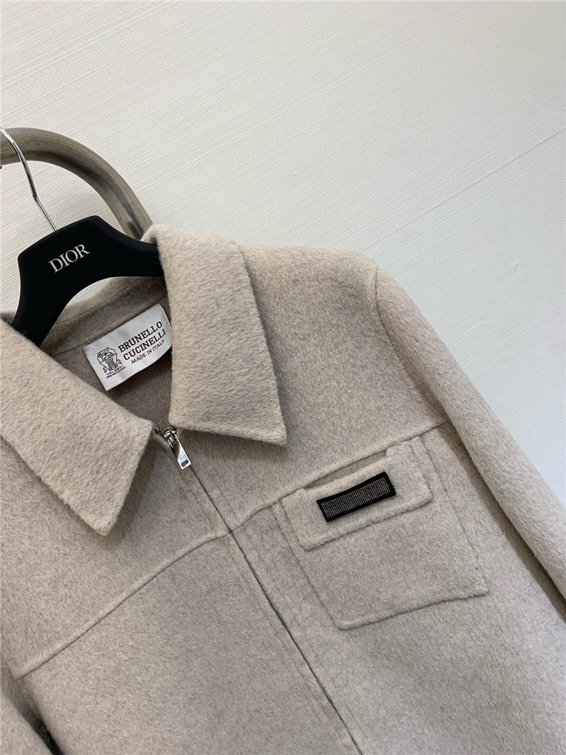 BC lapel wool coat