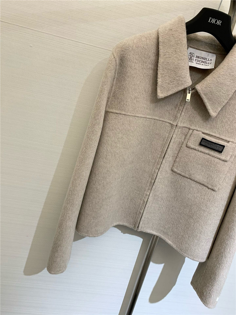 BC lapel wool coat