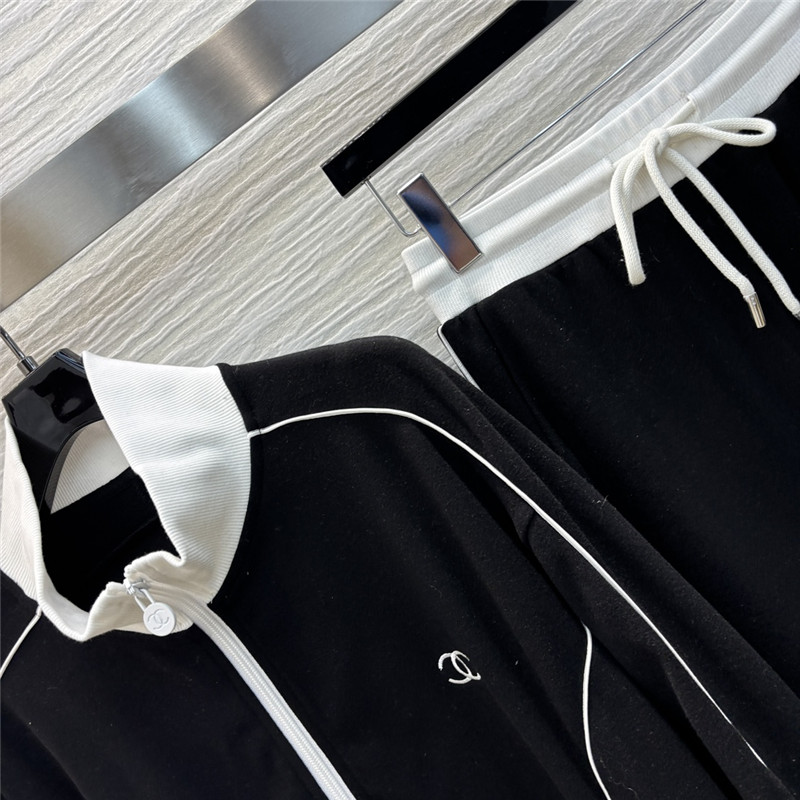 Ch**el stand collar casual suit