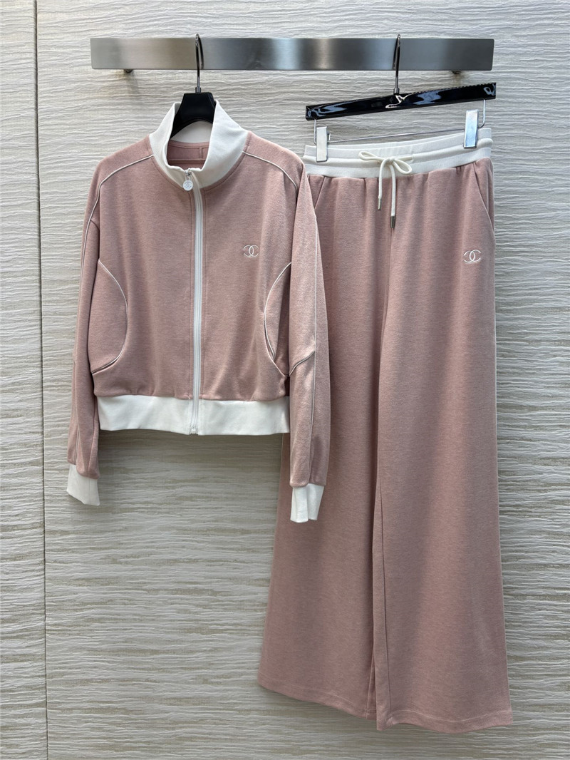 Ch**el stand collar casual suit