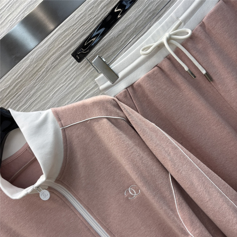 Ch**el stand collar casual suit