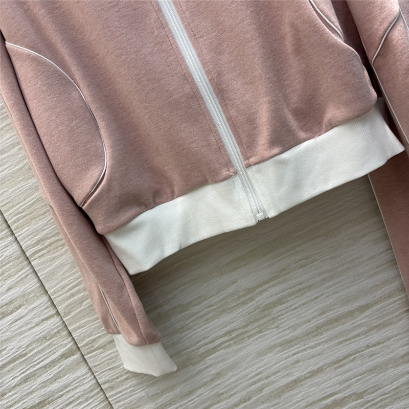 Ch**el stand collar casual suit