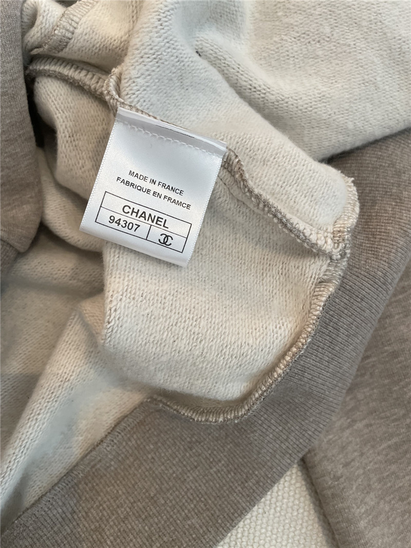 Ch**el grey zip-up raglan sweatshirt