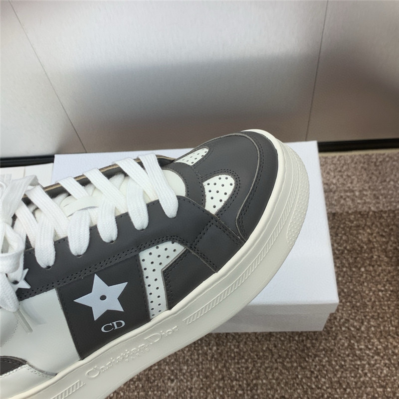 D10r star lace-up black platform sneakers