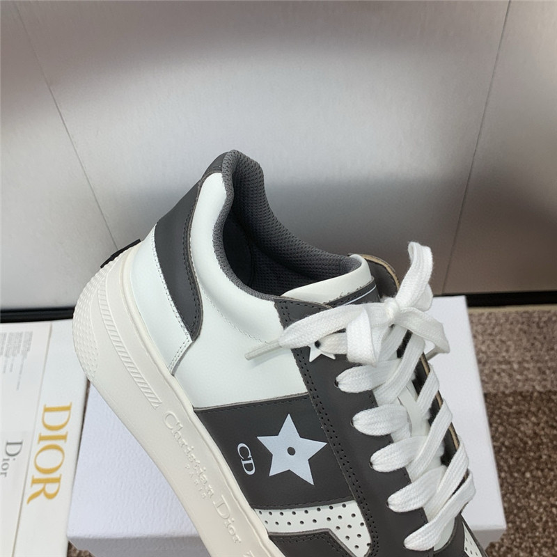D10r star lace-up black platform sneakers