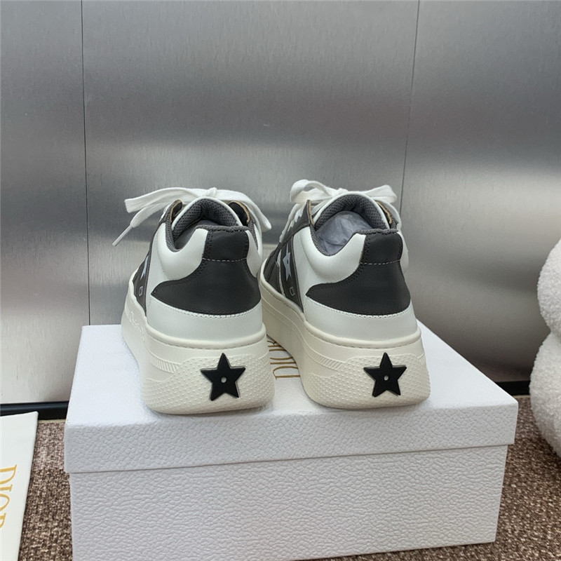 D10r star lace-up black platform sneakers