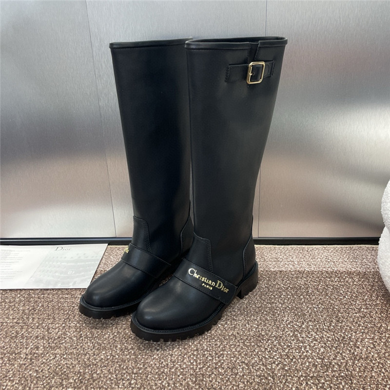 D10r d-quest boot black calfskin