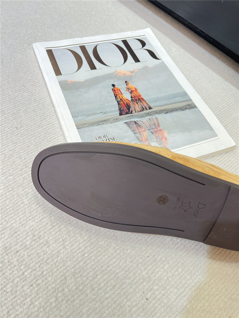 D10r boy mule beige suede calfskin