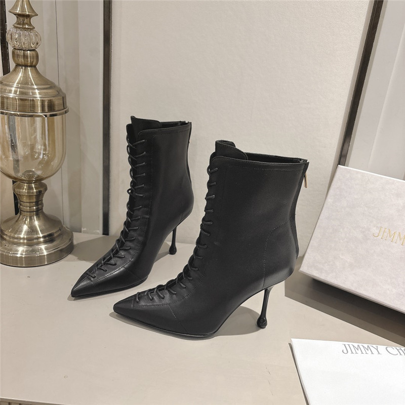 J1m*y Ch00 scarlett 95 black leather boots